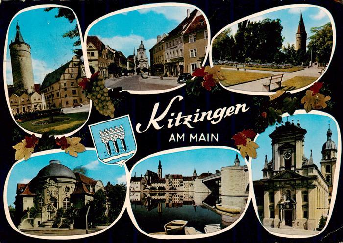 Kitzingen Main Orts und Teilansichten Schloss Kirchen