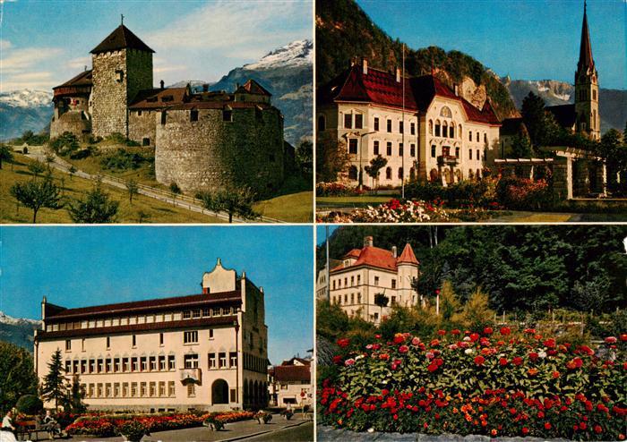 Vaduz Liechtenstein FL Schloss Kirche Park