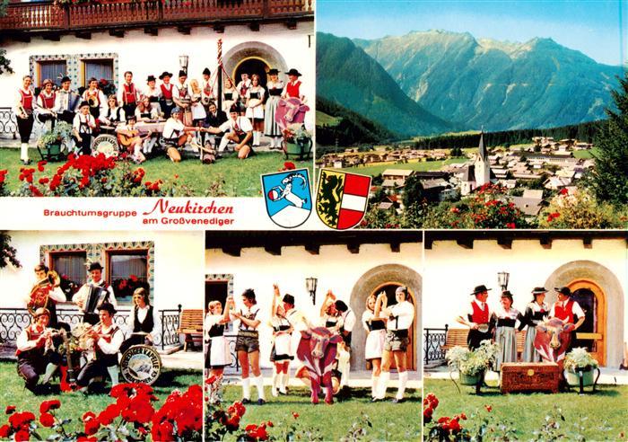 Neukirchen Grossvenediger AT Brauchtumsgruppe Teilansichten Panorama