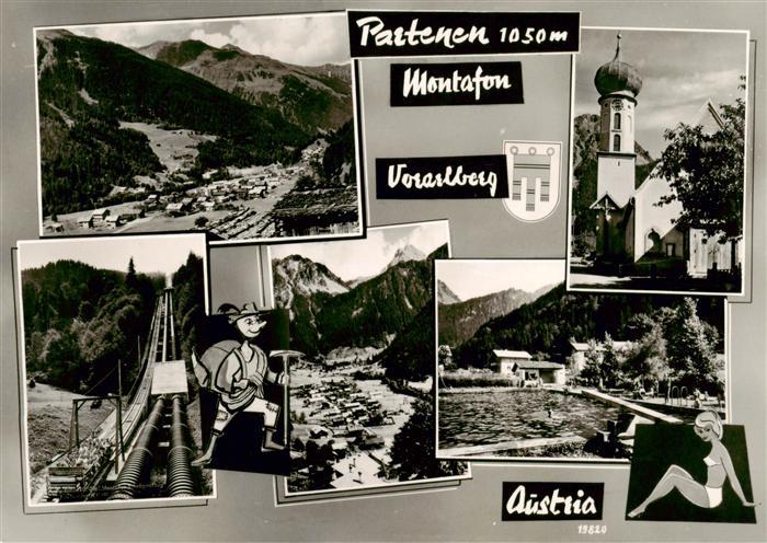Partenen Vorarlberg Panorama Kraftwerk Schwimmbad Kirche