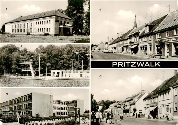 Pritzwalk Kulturhaus Erich Weinert Hainholzbad Wilh Pieck Oberschule Karl Marx S