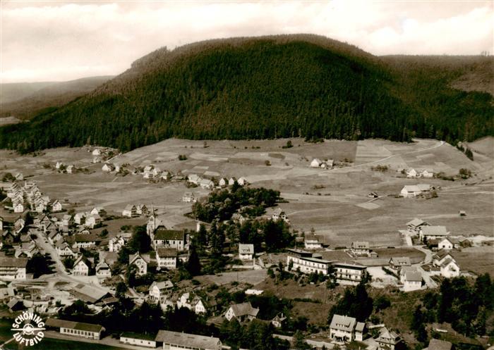 Baiersbronn Schwarzwald Fliegeraufnahme mit Kurhotel Mitteltal