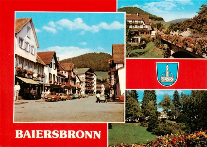 Baiersbronn Schwarzwald Ortspartie Teilansichten Park