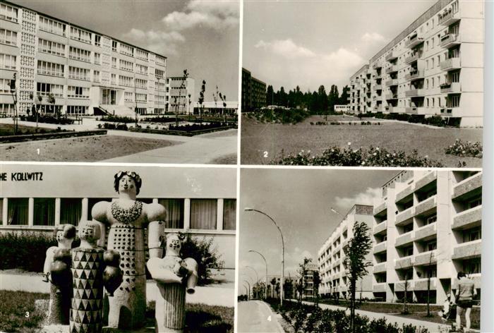 Neubrandenburg Oststadt Wohnblocks Kaethe Kollwitz Schule