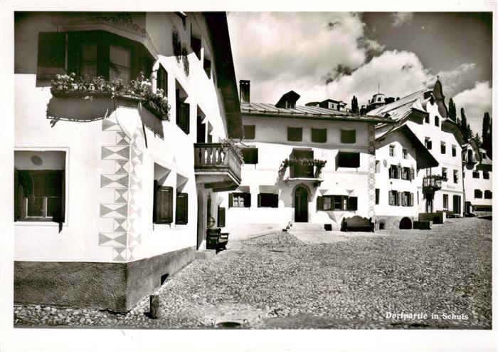 Schuls Scuol GR Dorfpartie