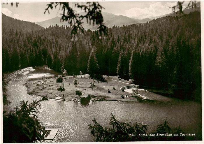 Flims GR Strandbad am Caumasee