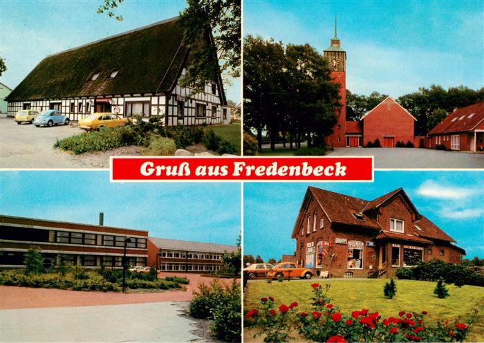 Fredenbeck Fachwerkhaus Kirche Schule SPAR Markt