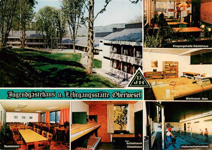 Oberwesel Rhein Jugendgaestehaus und Lehrgangsgaststaette Eingangshalle Gaesteha