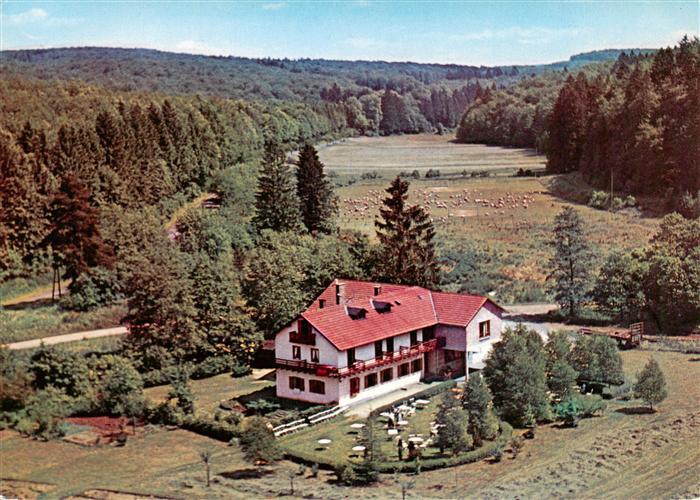 Laubach Hessen Hotel und Pension Waldhaus Fliegeraufnahme