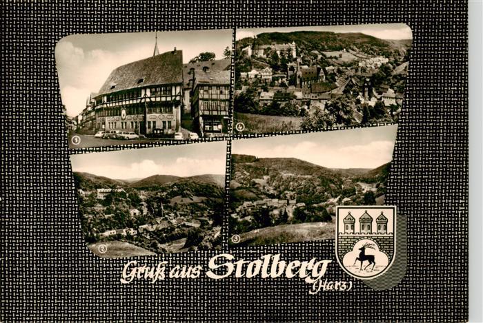 Stolberg Harz Rathaus Zechental Blick von der Toellebank und von der Lutherbuche