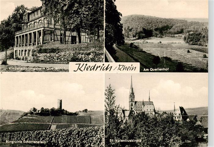 Kiedrich Kindererholungsheim Quellenhof Am Quellenhof Burgruine Scharfenstein St