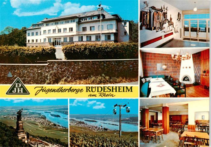 Ruedesheim am Rhein Jugendherberge  Hallenbad Kaminzimmer Gastraum Panorama