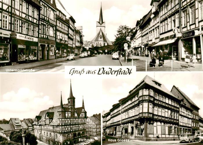 Duderstadt Niedersachsen Untermarktstrasse Rathaus Haus Glaese