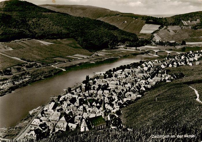 Zeltingen-Rachtig Mosel Fliegeraufnahme
