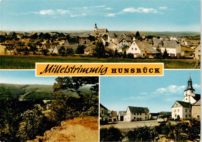 Mittelstrimmig Panorama Ortspartie Kirche