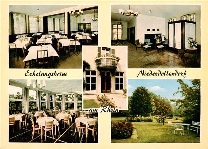 Niederdollendorf Bundesbahn Erholungsheim Gastraeume Park