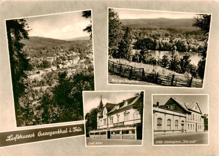 Georgenthal Gotha Panorama Gondelteich Cafe Adler FDGB Erholungsheim Thueringer