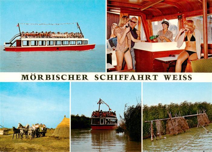 Moerbisch See Burgenland AT Moerbischer Schiffahrt Weiss Rundfahrten Pusstafahrt