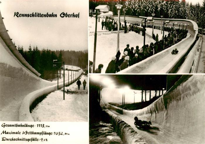 Oberhof Thueringen Rennschlittenbahn Details