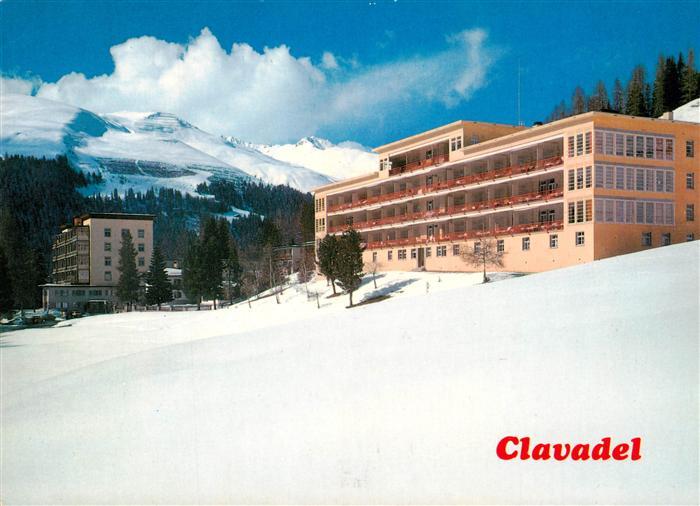 Clavadel Davos GR Zuercher Hochgebirgsklinik
