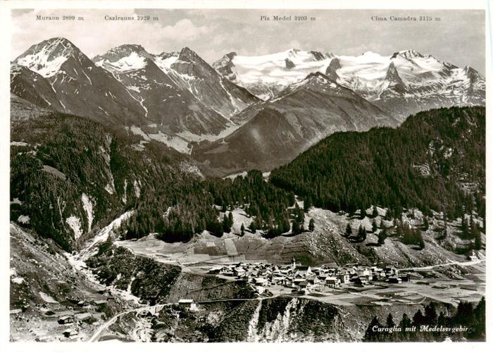 Curaglia GR Curaglia mit Medelsergebirge Hotel Lukmanier