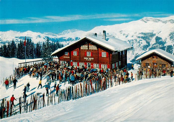 Conters Praettigau GR Conterser Schwendi an der Parsenn Kueblis Skiabfahrt