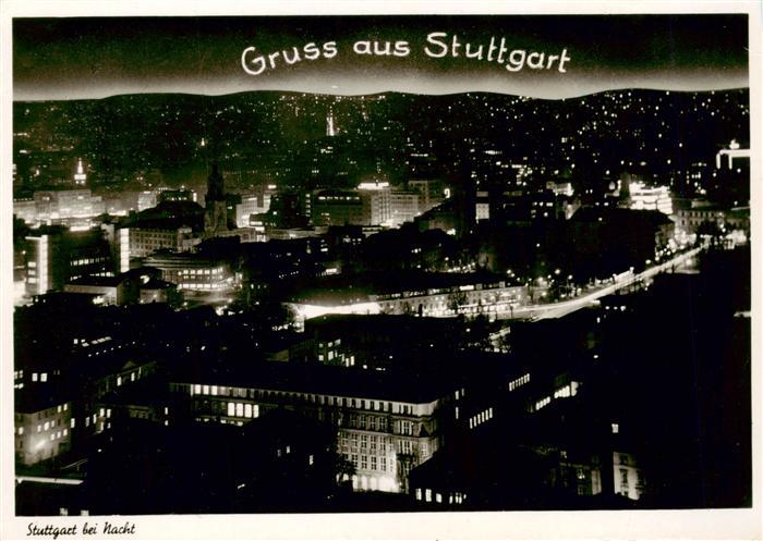 STUTTGART  CITY bei Nacht