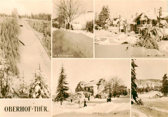 Oberhof Thueringen Schanze am Rennsteig Im Kanzlersgrund Jugendherberge Albert