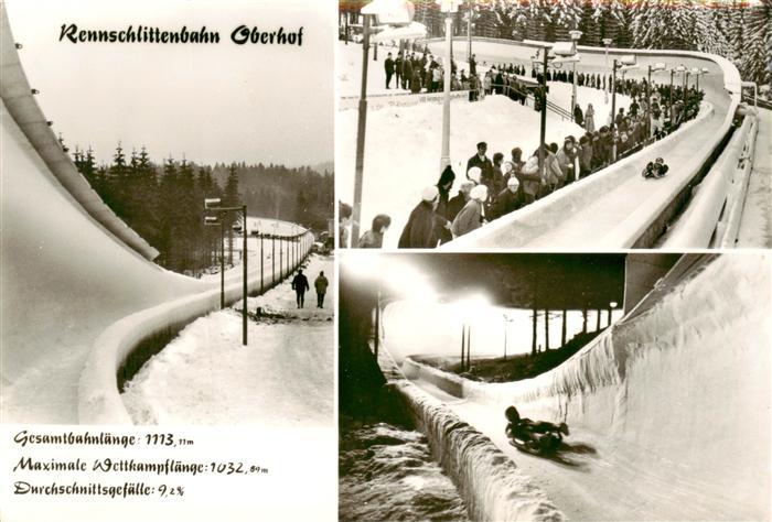 Oberhof Thueringen Rennschlittenbahn Details