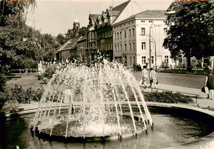 Neuruppin Neu-Ruppin Karl Marx Strasse Springbrunnen