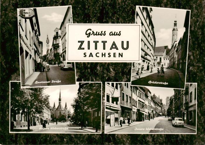 Zittau Bautzener Strasse Bruederstrasse aeussere Weberstrasse Innere Weberstrass