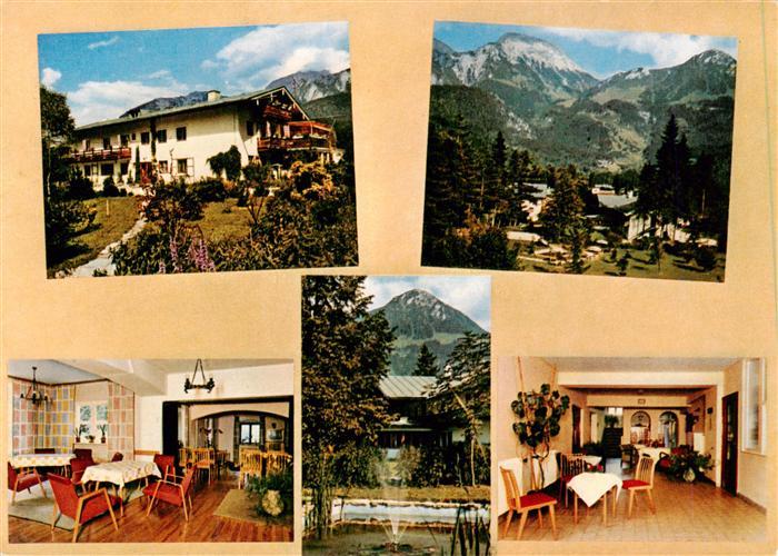 Schoenau Berchtesgaden Sanatorium Hochwald Gastraeume Panorama