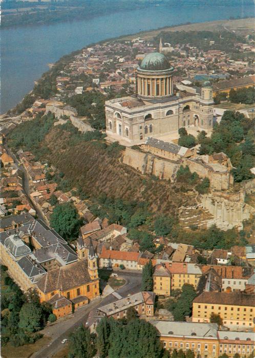 Esztergom HU Fliegeraufnahme