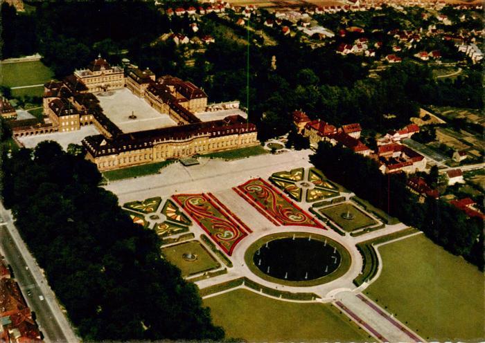 Ludwigsburg  Wuerttemberg Schloss Ludwigsburg mit Gartenschau Bluehendes Barock