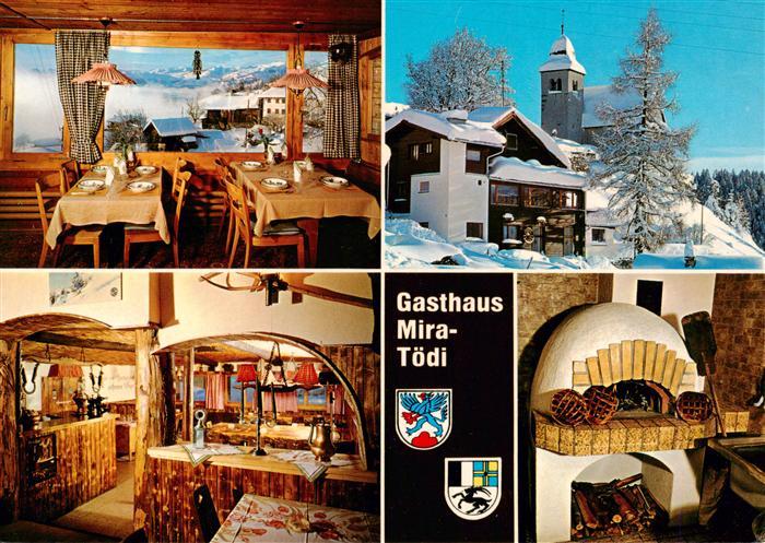 Feldis GR Gasthaus Mira Toedi Gastraeume Kaminzimmer
