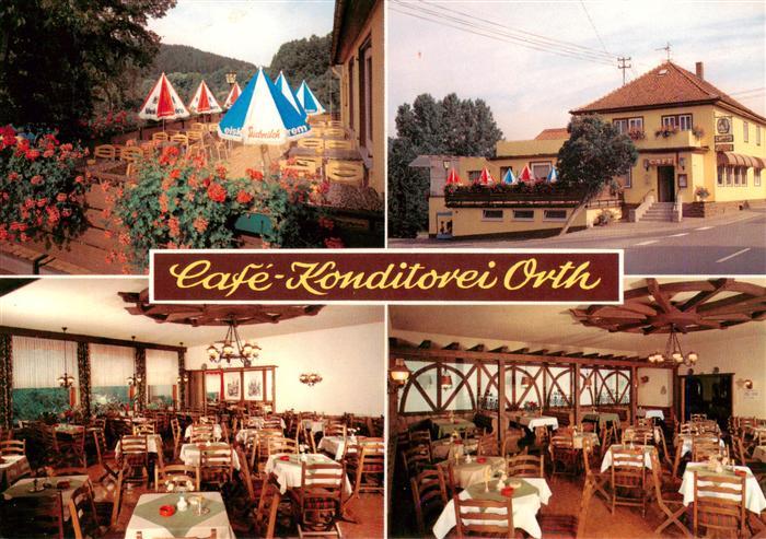 Bad Koenig Odenwald Cafe Konditorei Orth Gastraeume Terrasse
