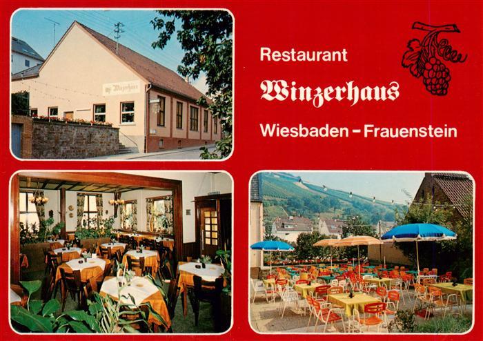Frauenstein Wiesbaden Restaurant Winzerhaus Gastraum Freiterrasse