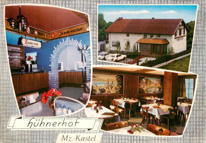 Kastel  Mainz Restaurant Huehnerhof Gastraum Theke