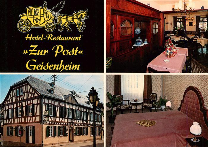 Geisenheim Hotel Restaurant Zur Post Gastraum Gaestezimmer