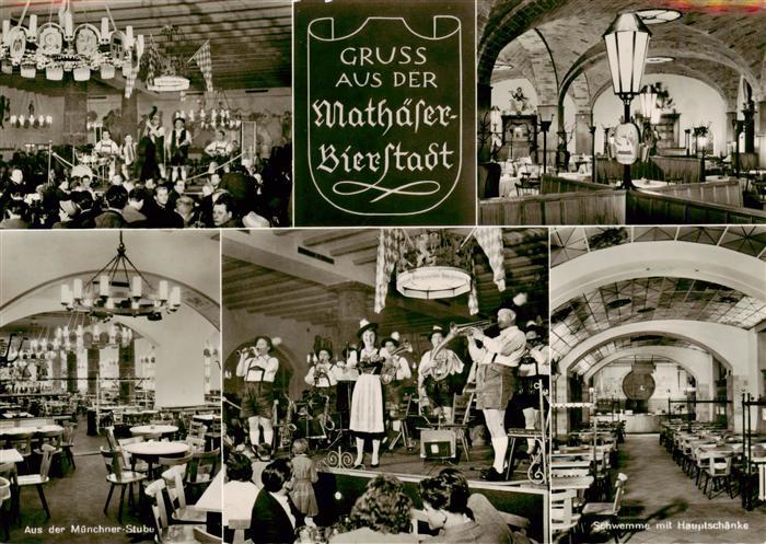 Muenchen Bayern Mathaeser Bierstadt Muenchener Stuben Veranstaltung Schwemme mit