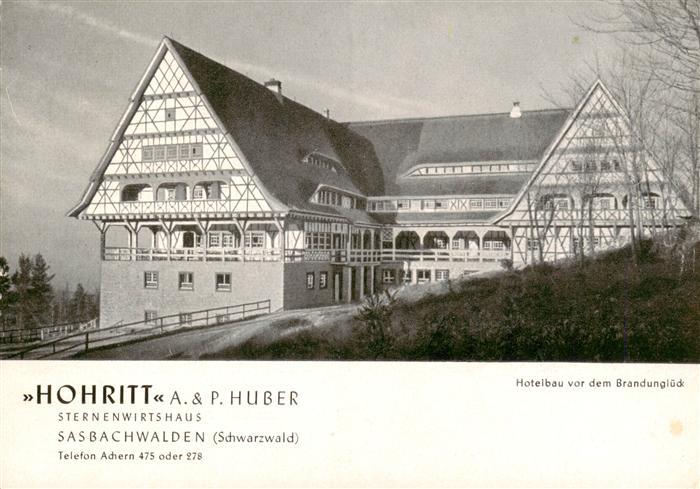 Sasbachwalden Hohritt Sternenwirtshaus