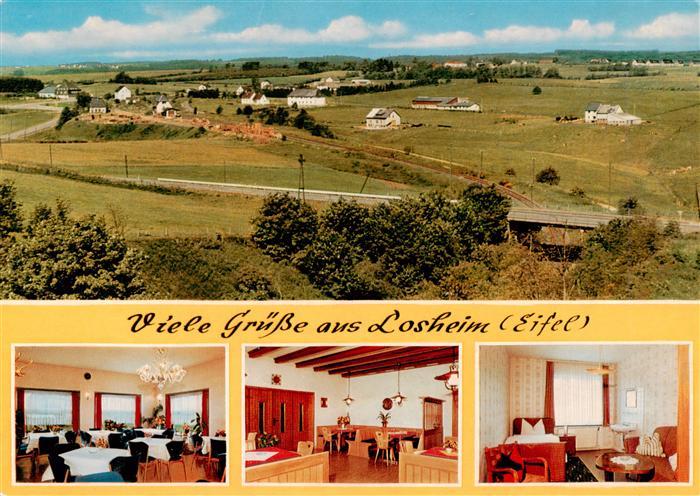 Losheim Eifel Fliegeraufnahme Hotel Pension Balter Gastraeume Zimmer