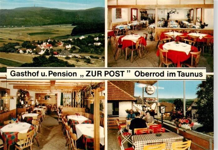 Oberrod Taunus Gasthof Pension Zur Post Gastraeume Terrasse Panorama