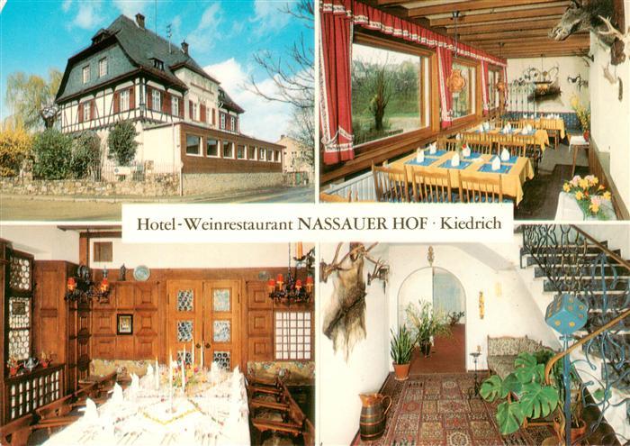 Kiedrich Hotel Weinrestaurant Nassauer Hof Gastraeume Treppe