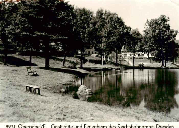 Oberpoebel Gaststaette und Ferienheim des Reichsbahnamtes Dresden