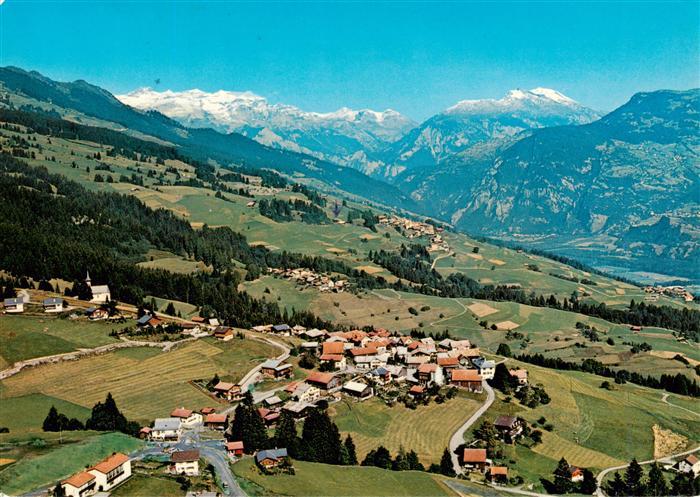 Flerden GR am Heinzenberg mit Ringelspitz Fliegeraufnahme