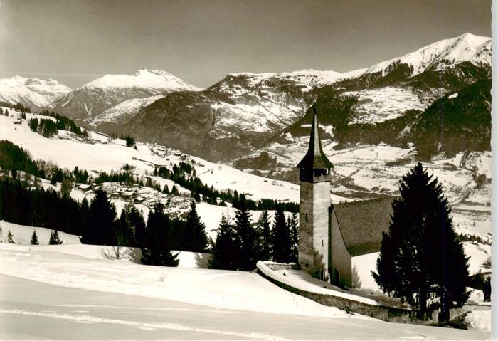 Flerden GR mit Portein und Sarn am Heinzenberg Domleschg Calanda und Dreibuenden
