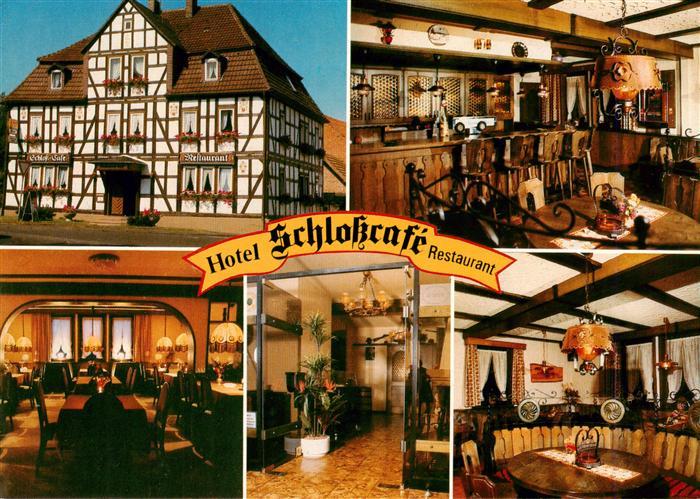 Ziegenhain Hessen Hotel Schlosscafe Restaurant Gastraeume Bar