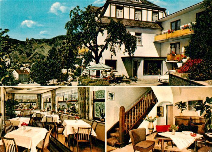 Bad Salzig Hotel Haus Bach Gastraum Treppenaufgang