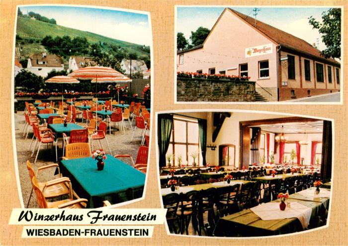 Frauenstein Wiesbaden Winzerhaus Frauenstein Gastraum Terrasse
